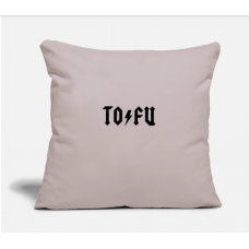 Rocking Tofu Vegetarian B Light Taupe Pillow